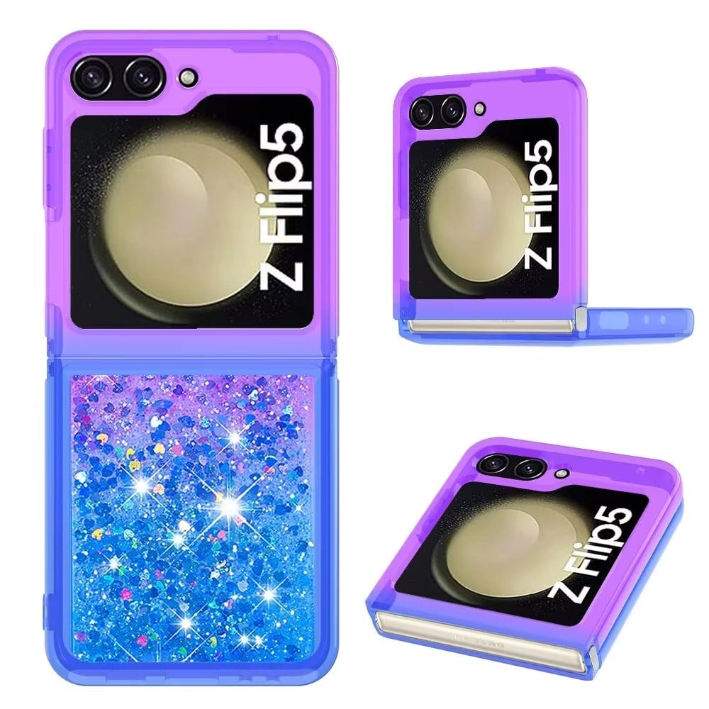 Sparkle Floating Liquid Case - Polyurethane Silicone for Samsung Galaxy Z Flip 5