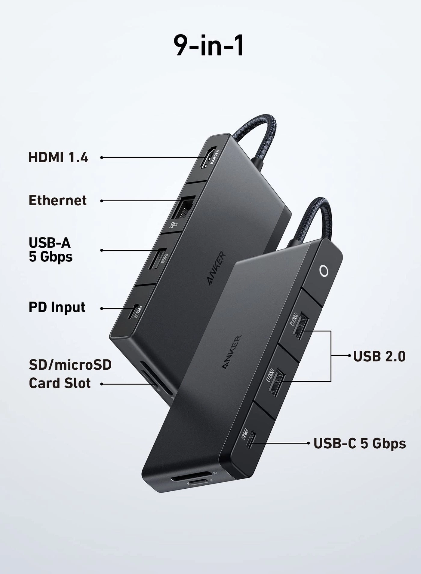 552 USB-C Hub - 9-in-1 4K HDMI