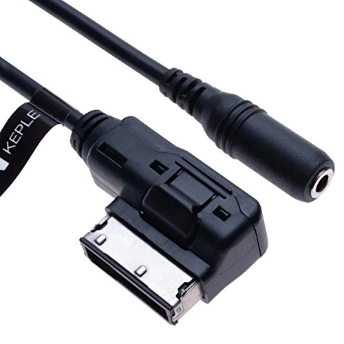 Keple AMI MDI to AUX 3.5mm Female Jack Adapter - Audi A6L Q5 Q7 A8 S5 A5 A4L A3 VW Tiguan GTI CC Magotan Skoda Fabia Octavia