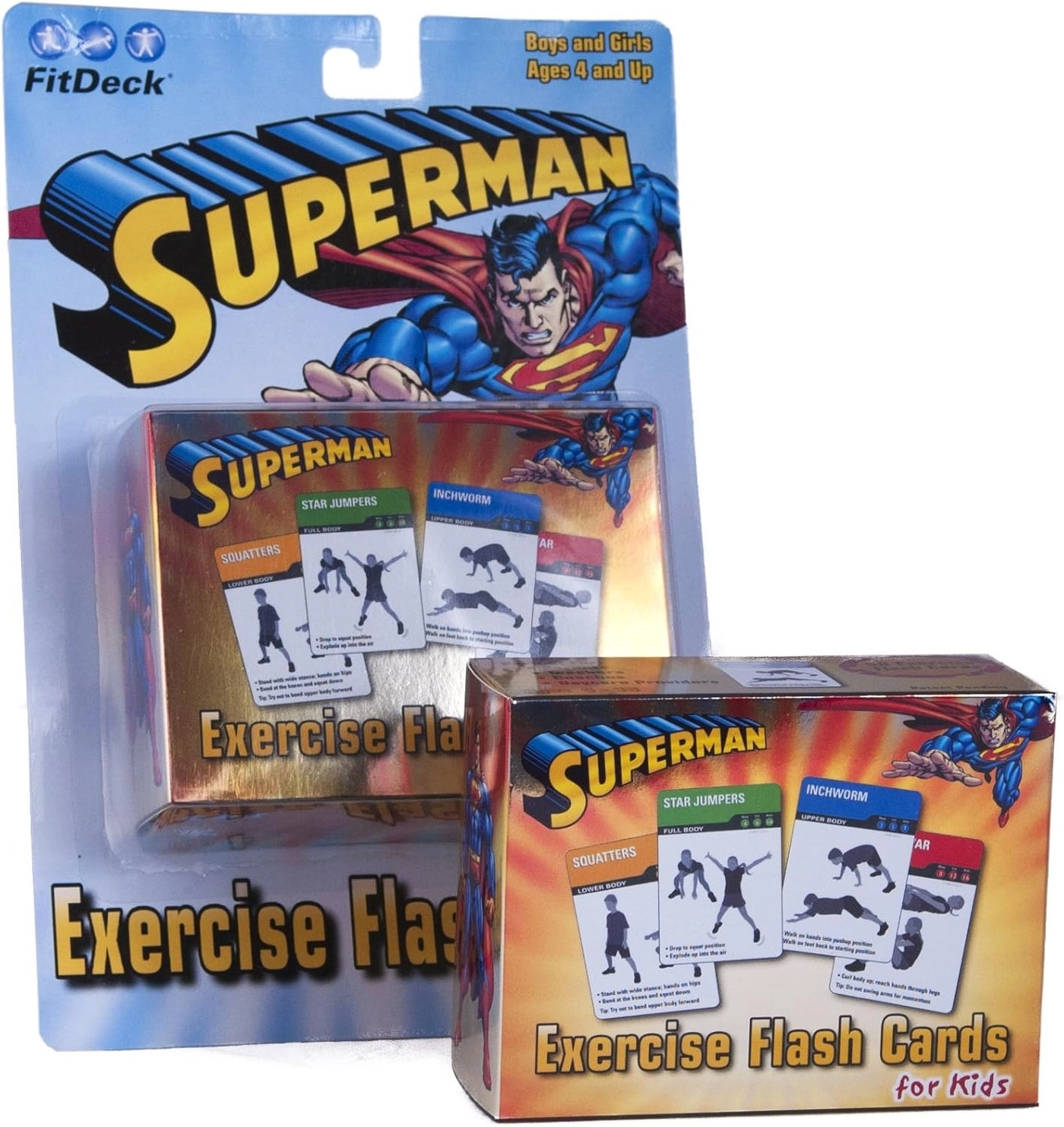 FitDeck Superman Exercise Flash Cards - 4 years+