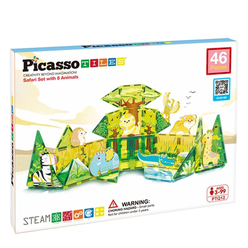 Magnetic Tiles Safari Set - 46 pcs