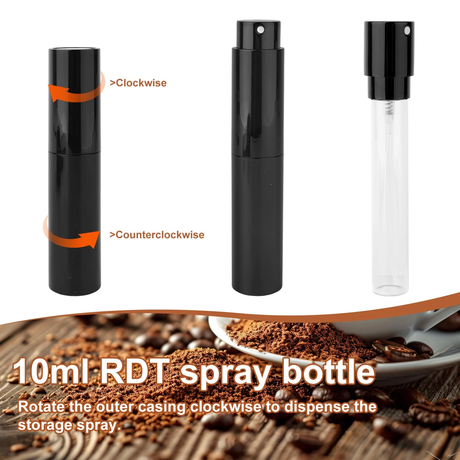 Coffee Bean Dosing Cup and Spray Bottle Set