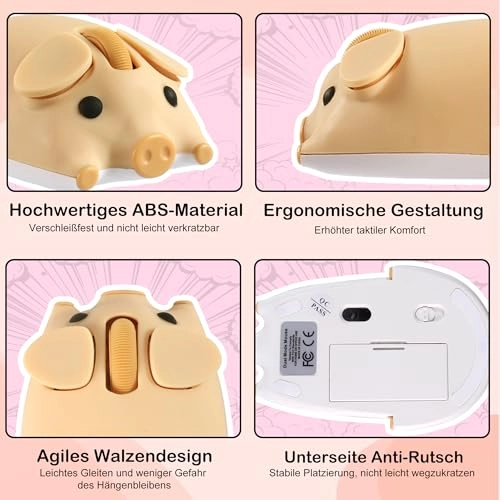 Pig Shape Mouse - Wireless