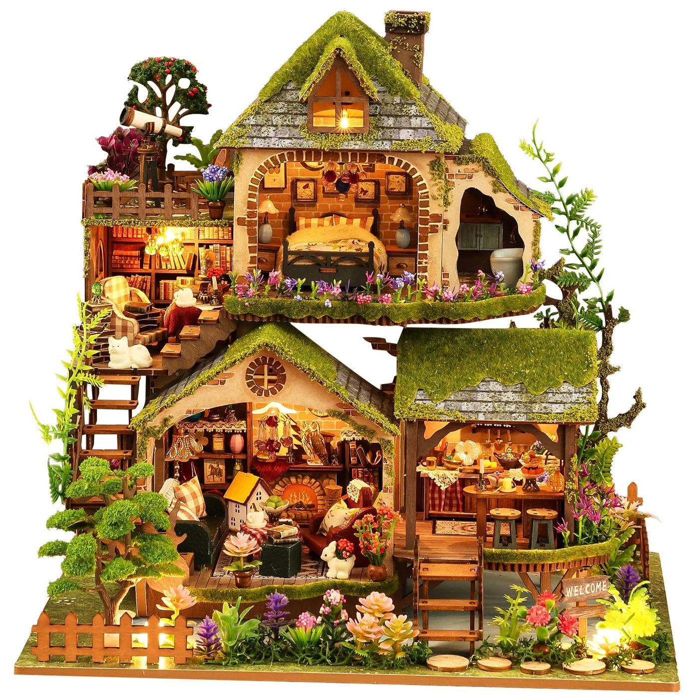 Miniature Book Nook - Forest