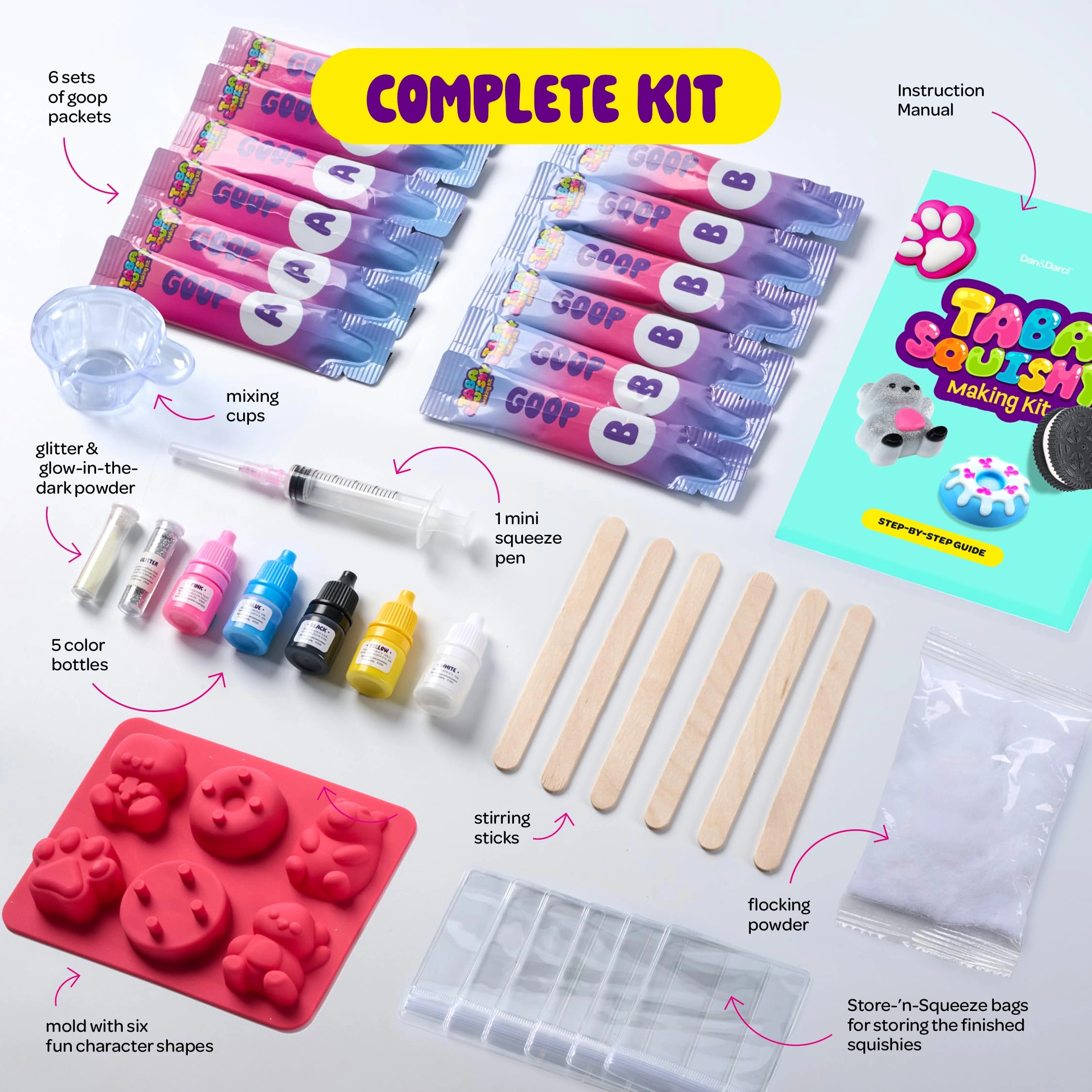 Taba Squishy Making Kit - 8+ years 6 pcs
