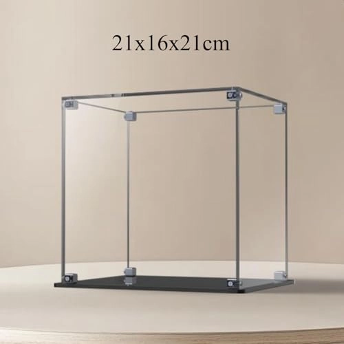 Acrylic Figures Display Box - 21x16x21cm Transparent Dustproof