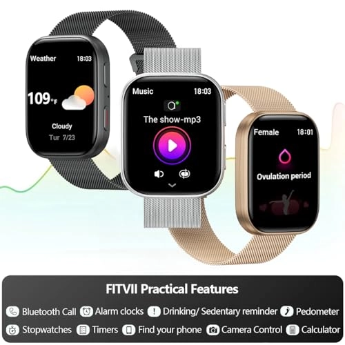Health & Fitness Tracker - 24/7 Heart Rate Blood Pressure