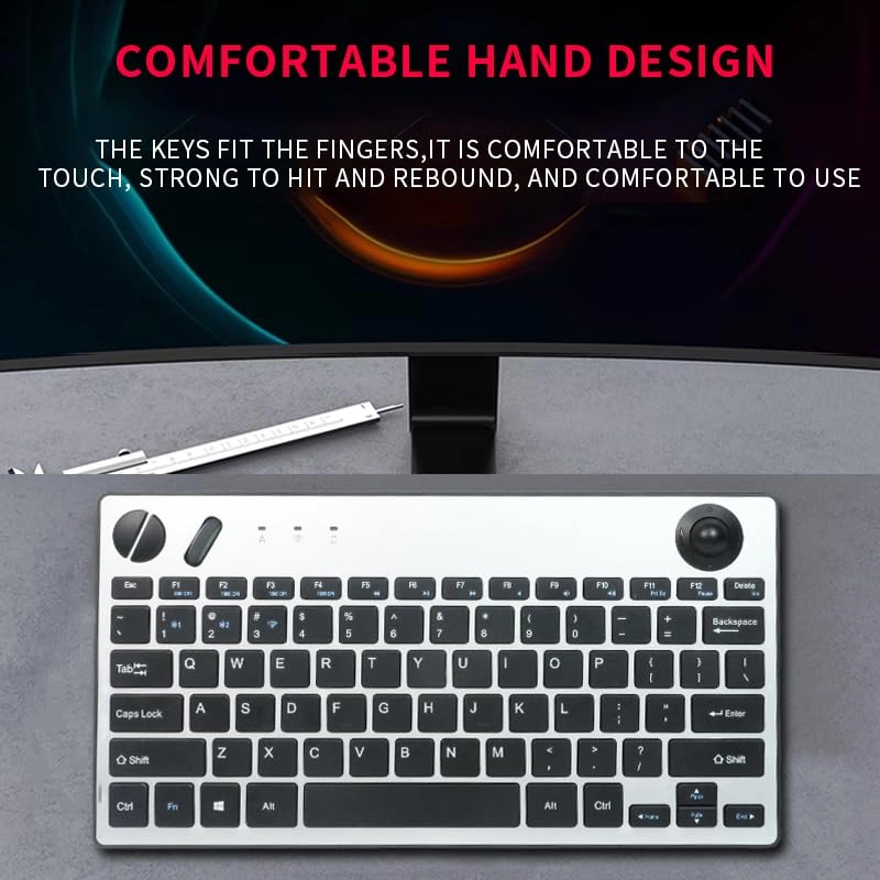 Trackball Keyboard - Wired/Wireless