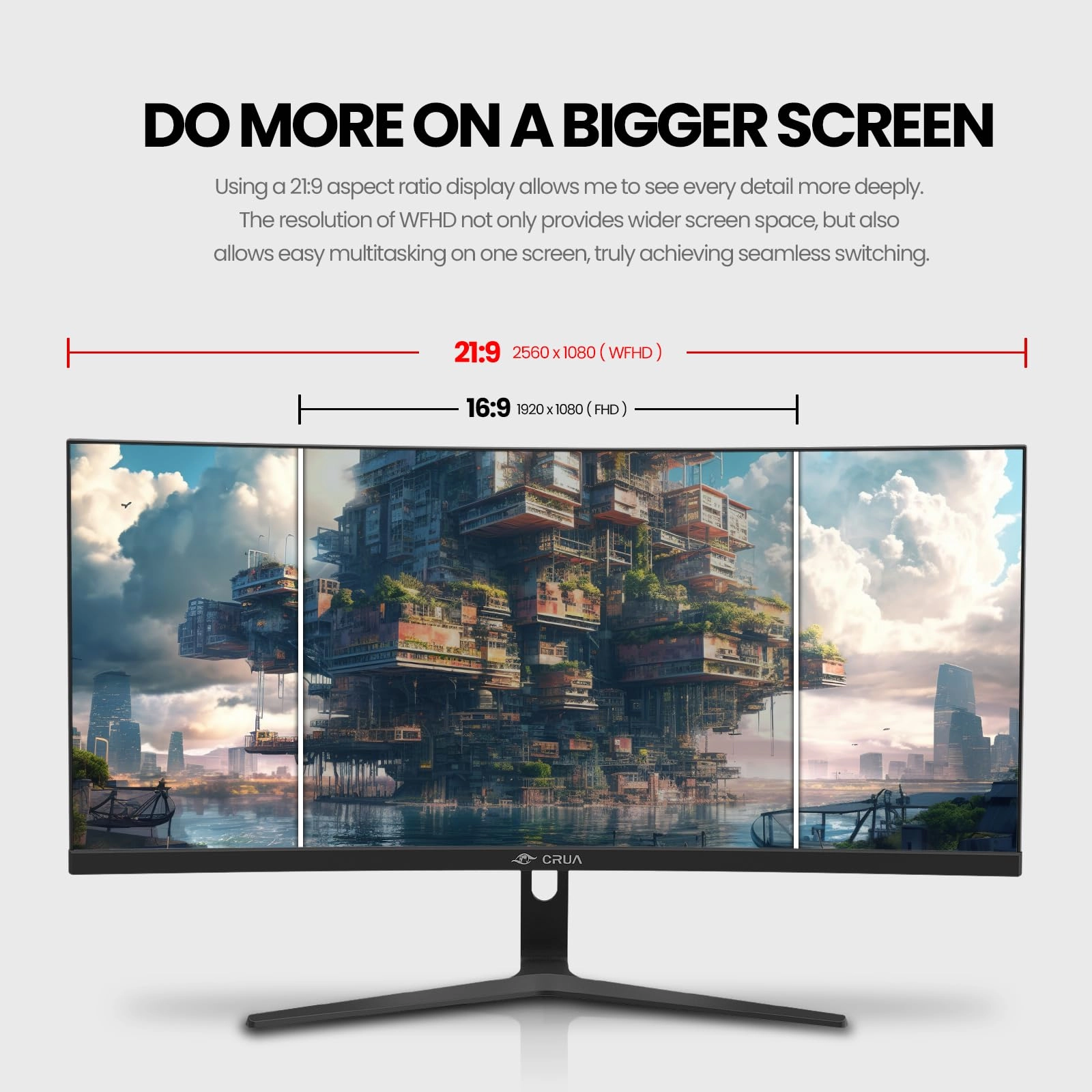 Ultrawide Curved Monitor - CR300ZA 29.5 Inches 2560x1080