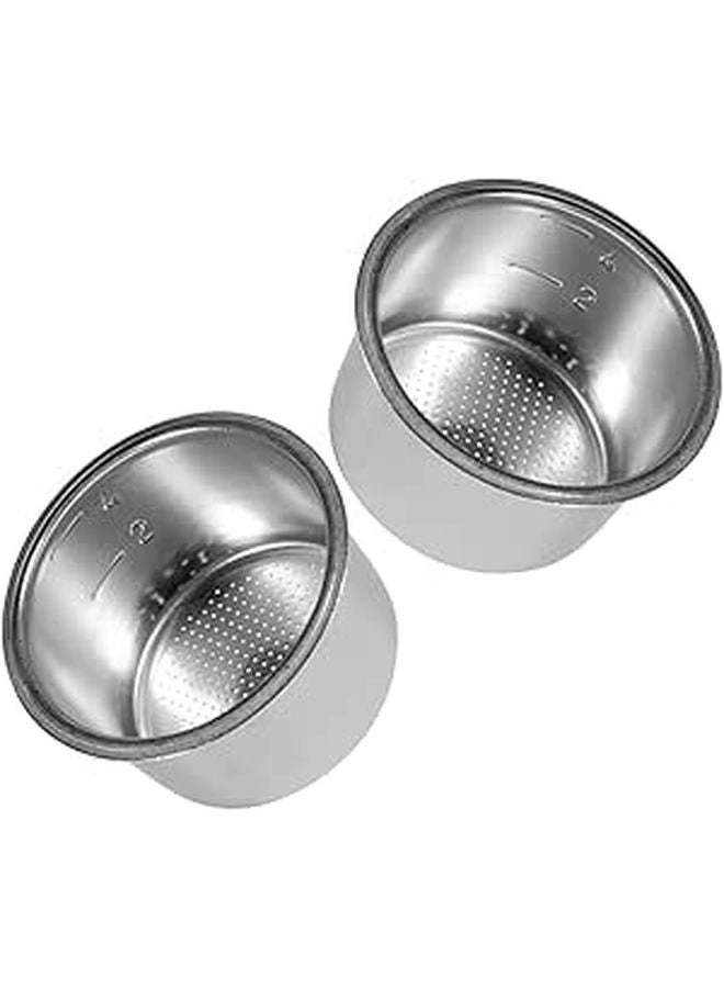 ULTECHNOVO Espresso Dosing Cup - Stainless Steel Silver