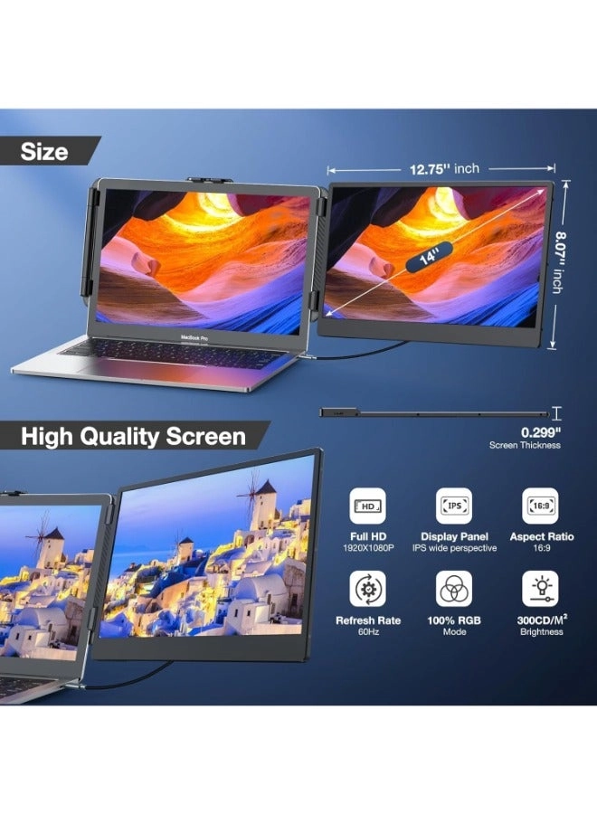 Laptop Screen Extender Monitor - 1080 X 1920 pixels 14 inch