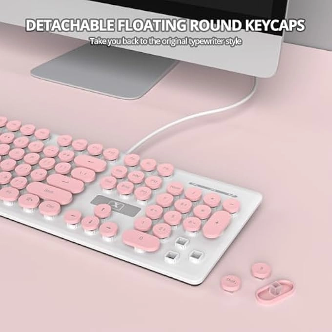 Ergonomic Wireless Rechargeable Bluetooth Keyboard - Wired/Wireless