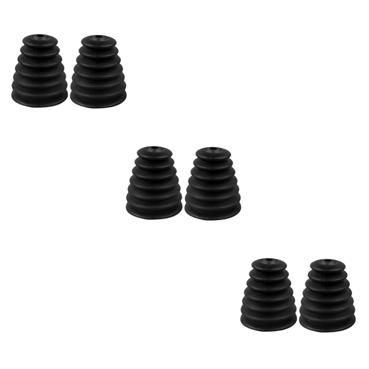 HOMSFOU Dust Cover for Electric Drill - 6pcs Black 11.00X8.50X8.50cm