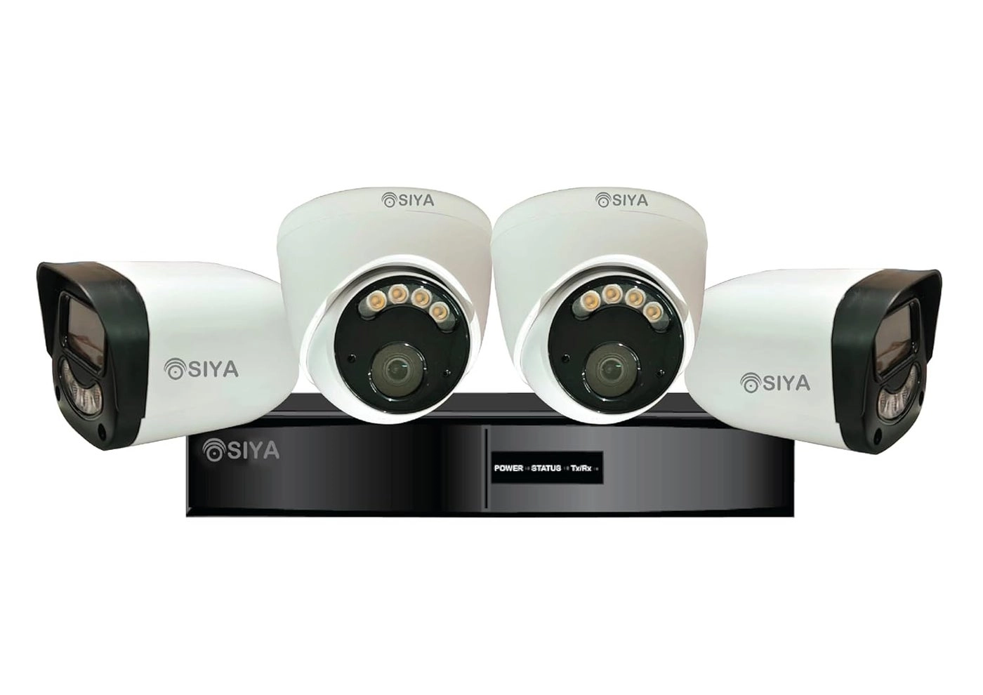 SIYA Dome + Bullet IP + NVR - 2 10CH 5mp