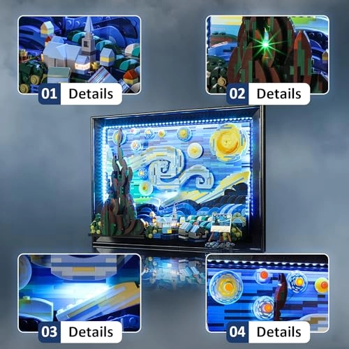 LED Light Kit - Vincent Van Gogh The Starry Night 1 pcs