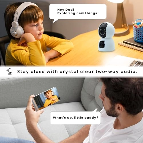 3MP Dual Lens Pan/Tilt Security Camera