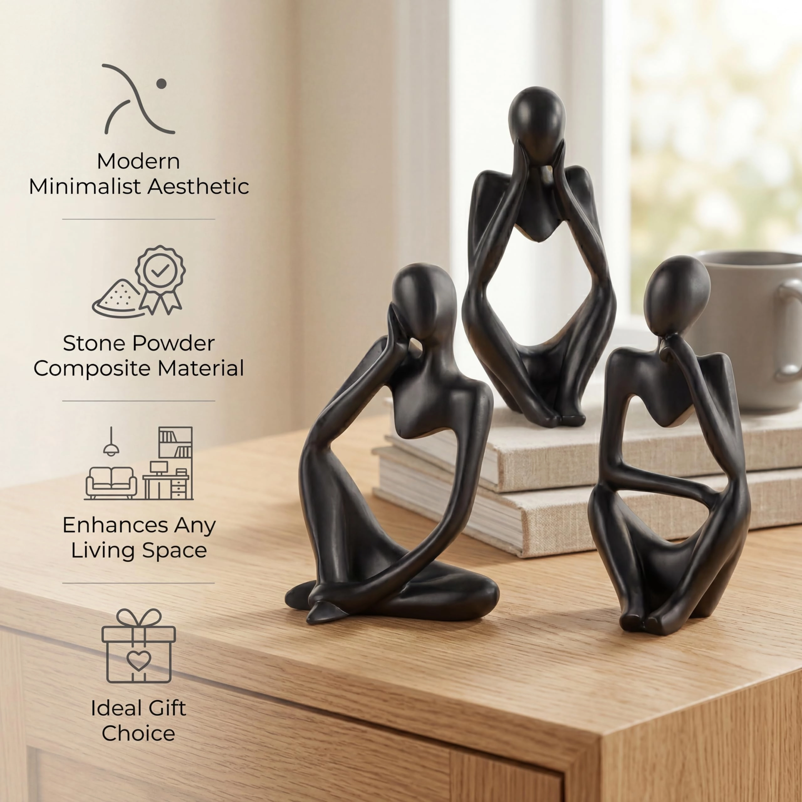Thinker Statues - Artificial Stone