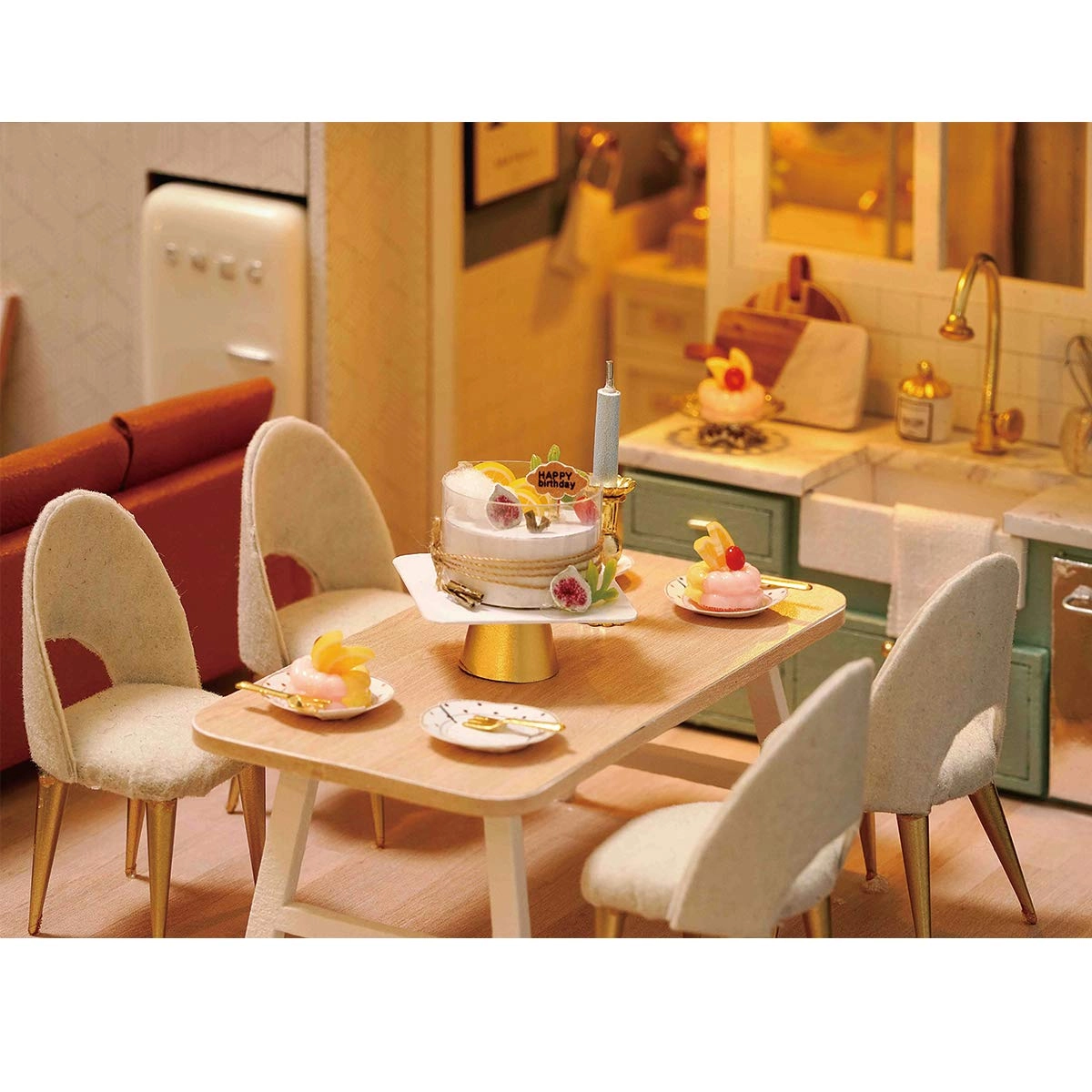 DIY Miniature Dollhouse Kit - Tiny House 1:24