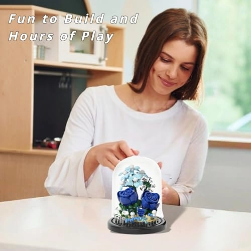 Micro Bricks Building Set - Blue Rose 270pcs