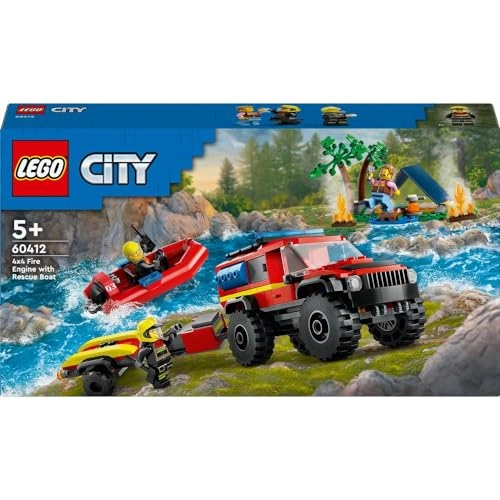 LEGO City 4X4 Fire Truck With Rescue Boat (60412)