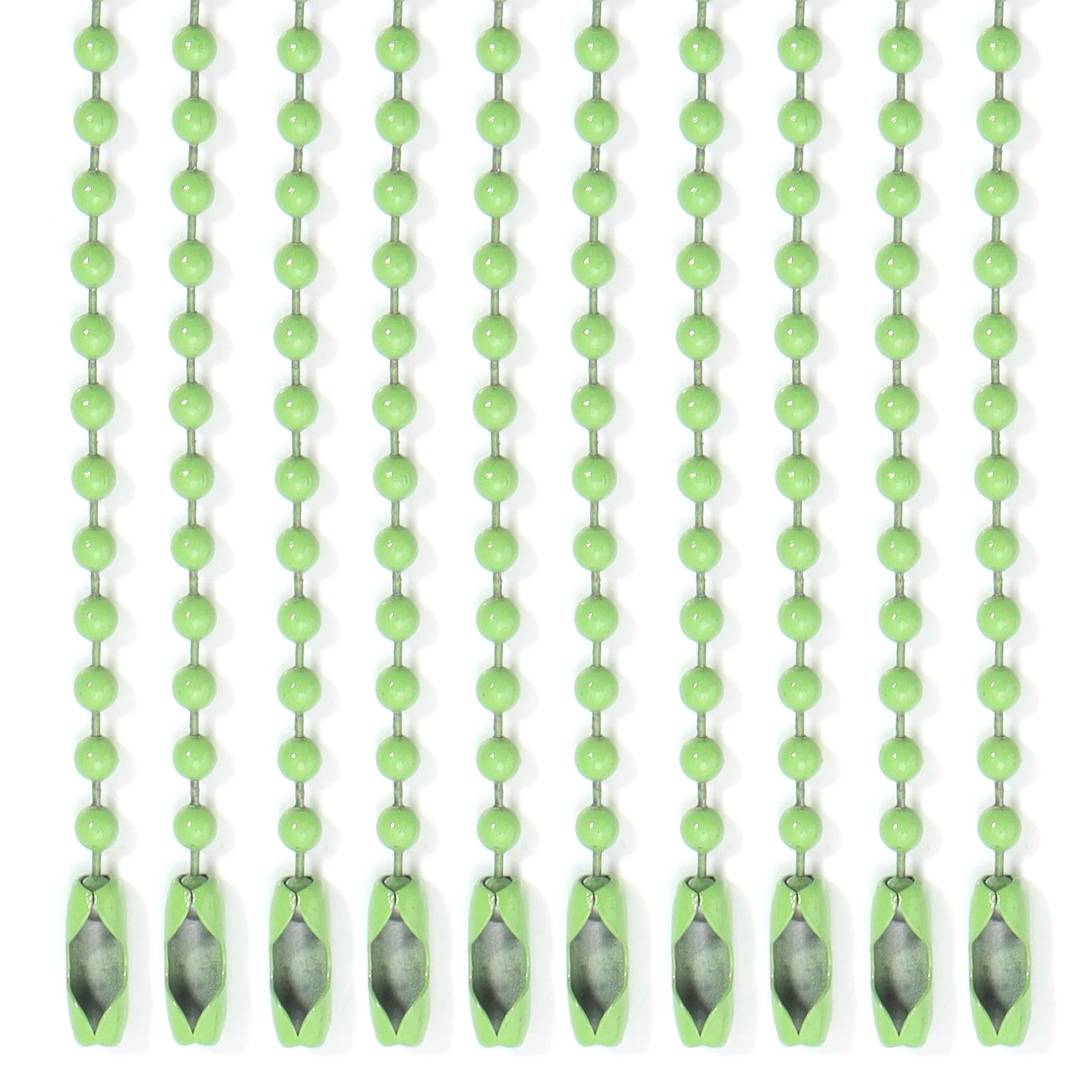 Ball Beads Chains - 10Pcs Green 4 Inch