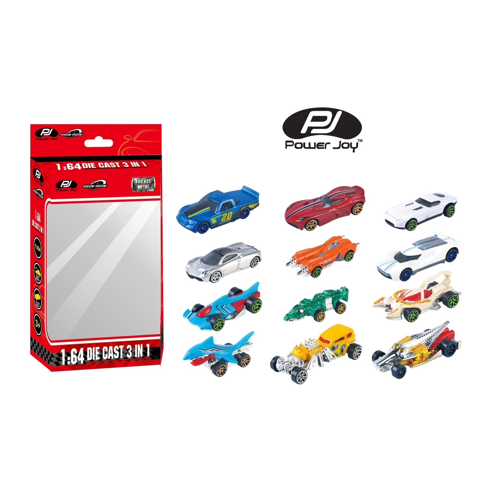 Construction + Police + Fire Engine - 3-in-1 Megapack