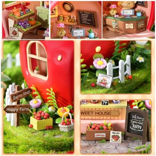 Miniature Wooden Dollhouse Furniture Kit - Creative Room 1:24