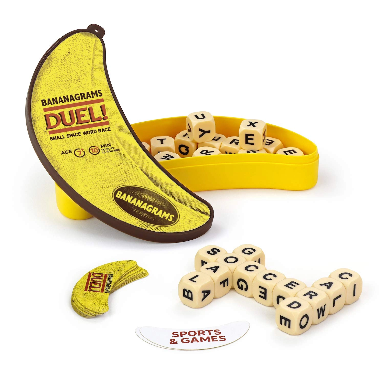 BANANAGRAMS Duel - 2 Player Travel Word Game