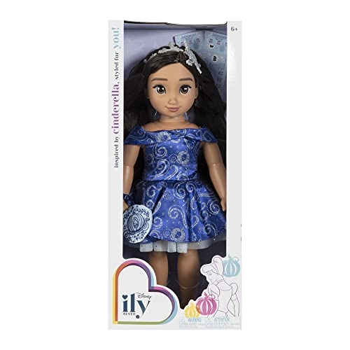 Cinderella Doll - 18-inch Brunette Sparkly Blue Dress