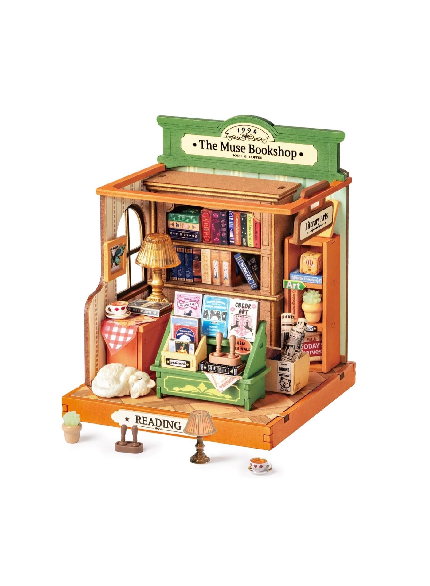Generic Muse Bookshop - DIY Micro Kit Mini Bookshelf
