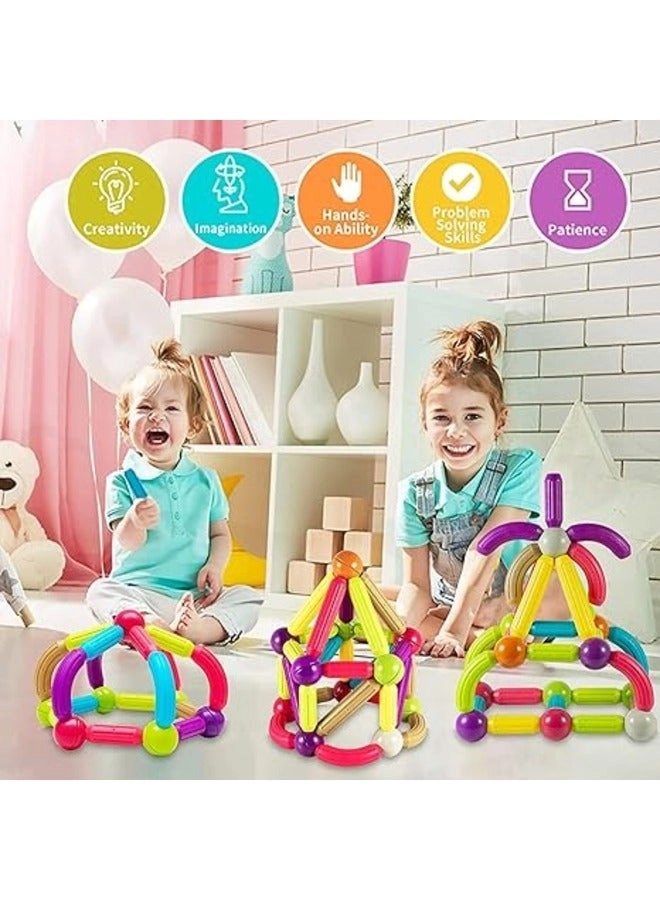 Magnetic Building Blocks - 60 pcs