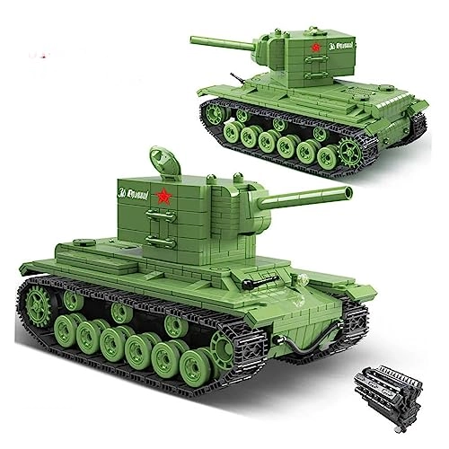 General Jim's KV2 Panzer Tank - WW2 Building Blocks