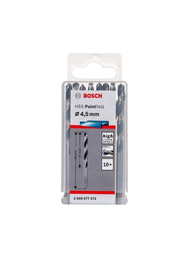 PointeQ - High-Speed Steel (HSS) 10-Piece 4.5MM