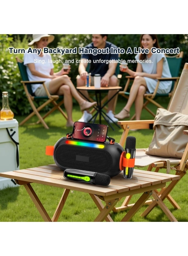 Karaoke Machine - 2 Wireless Microphones 30W