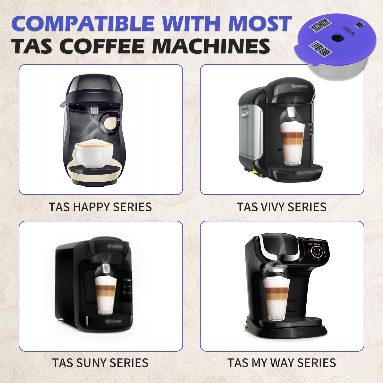 Reusable Coffee Pods - 220ml