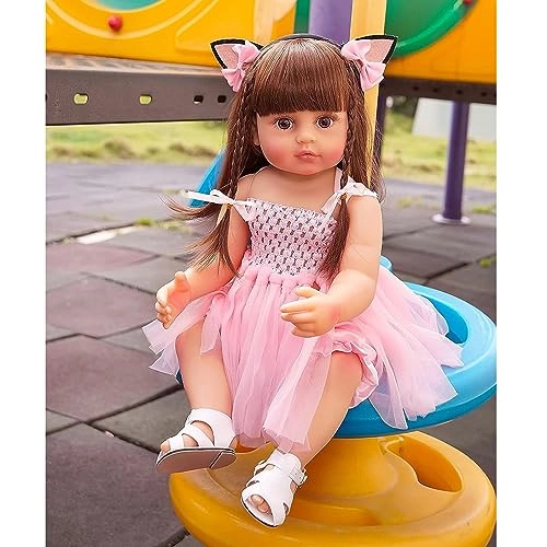 Reborn Baby Doll - 22 Inch 55 Cm Silicone Girl Ages 3+