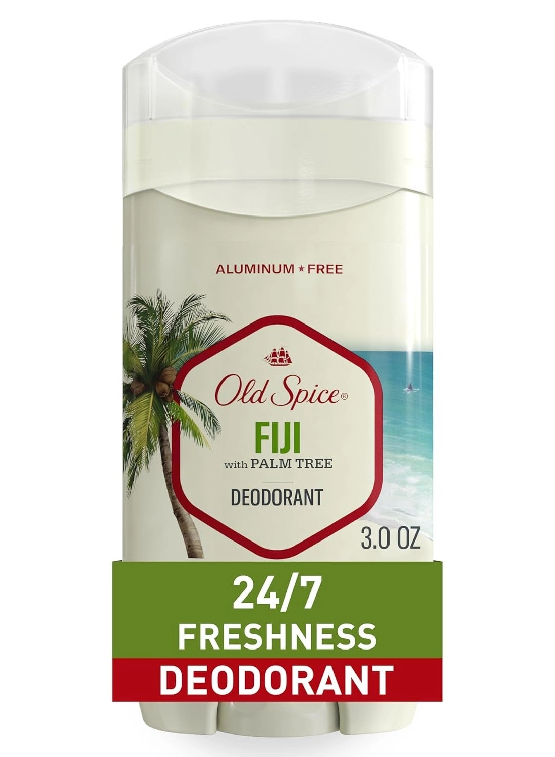 Aluminum Free Deodorant - Fiji with Palm Tree 3.0 Ounce