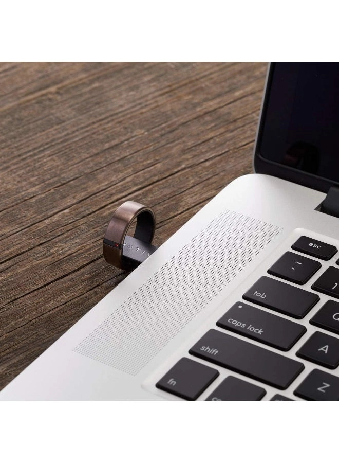 (Renewed) Fitness Ring - Rose Gold heart rate monitor