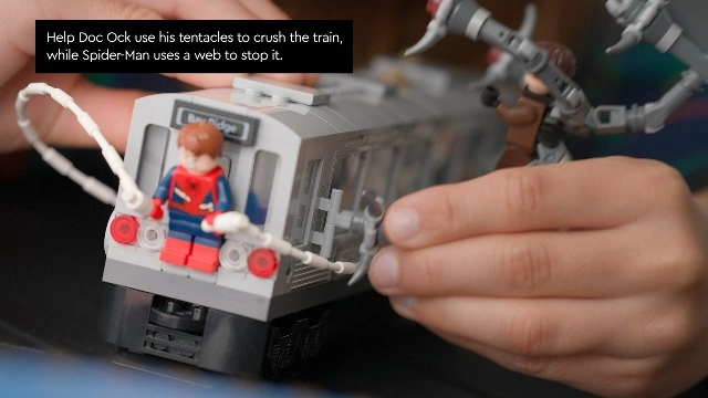 Marvel Spider-Man Vs. Doc Ock Subway Train Scene (76321)