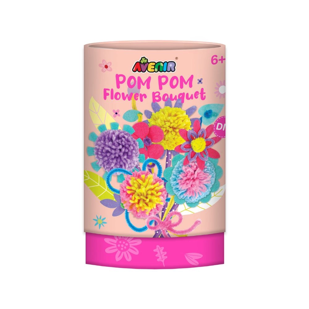 Avenir Pom Pom Flowers Bouquet - Craft Kit 6 years & above