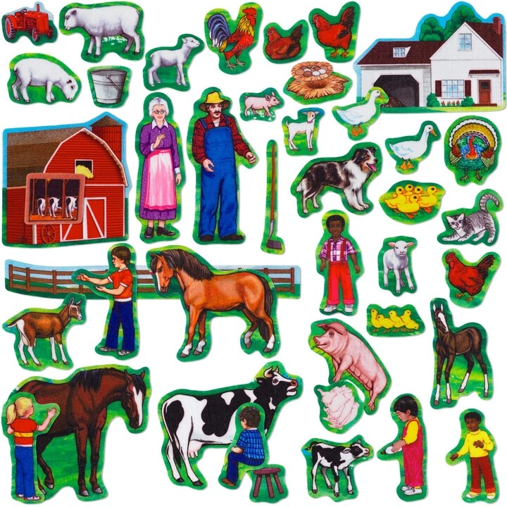 Little Folk Visuals Farm Set - 43 Pieces