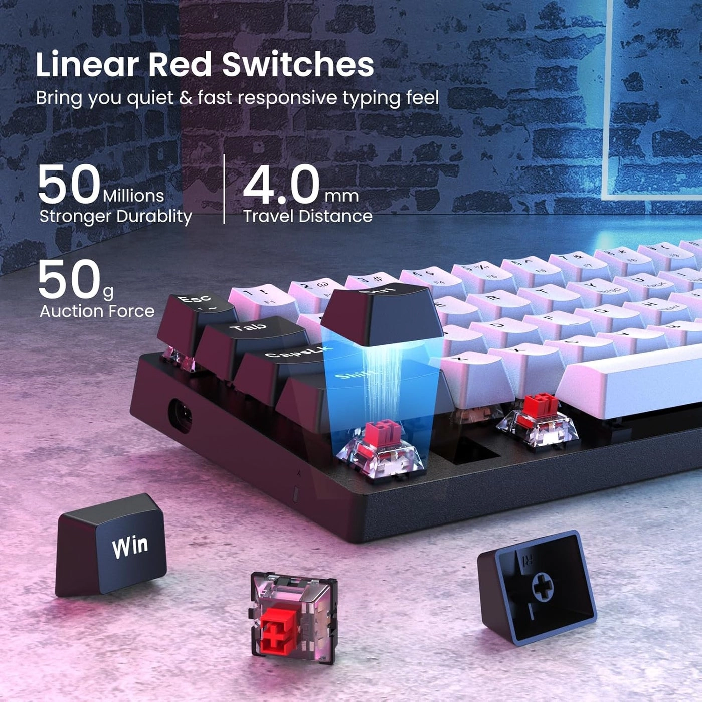 60% Mechanical Gaming Keyboard - Wired