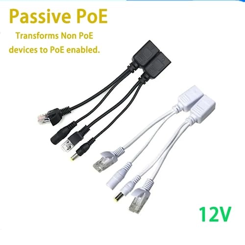 PoE Injector - 12V 1A + PoE Splitter