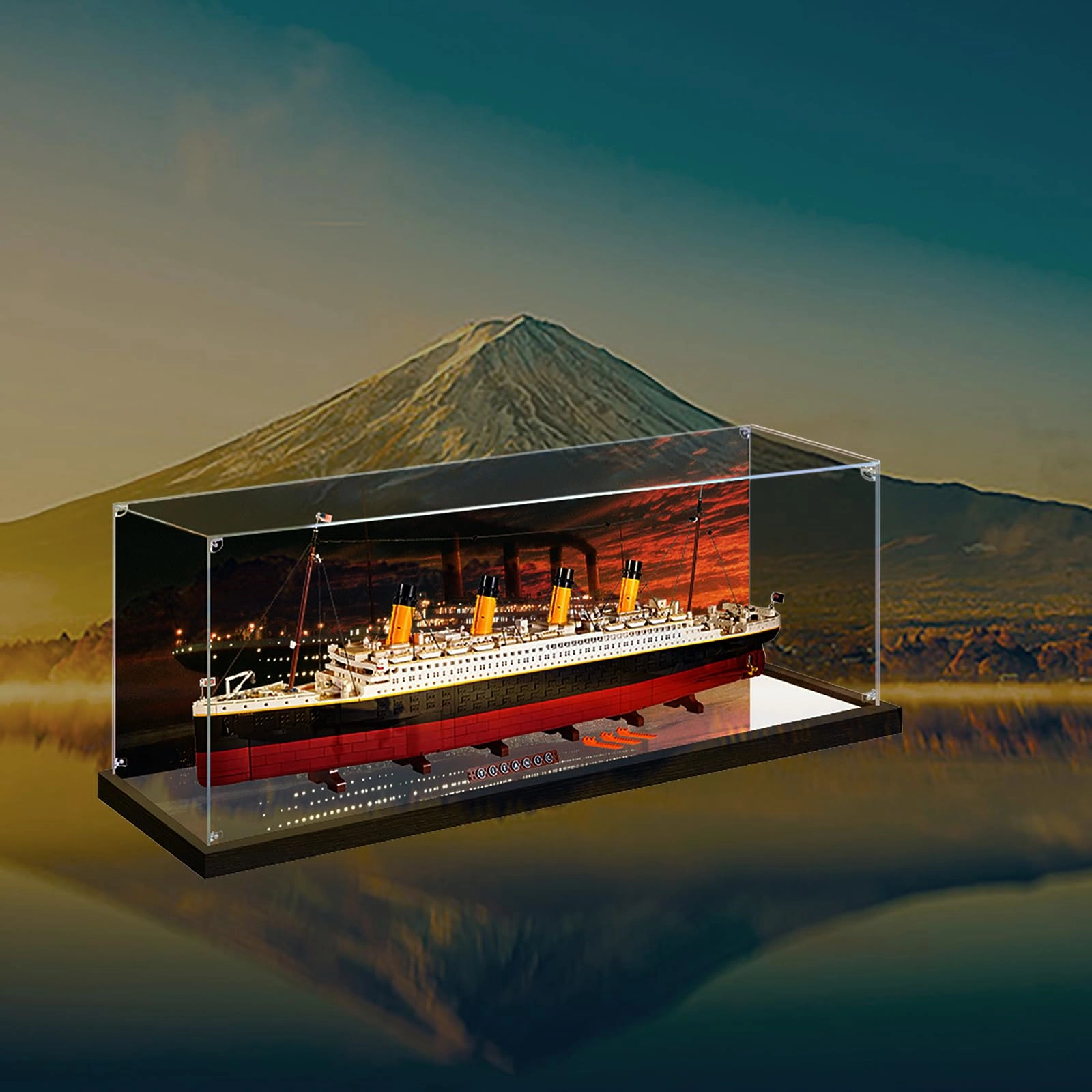 Acrylic Display Case - Dust-Proof Mirror + Painted Thickened (3mm)