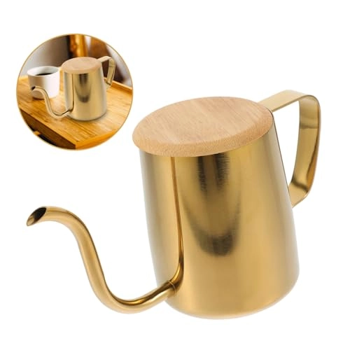 Manual Kettle - Gooseneck Stainless Steel Golden