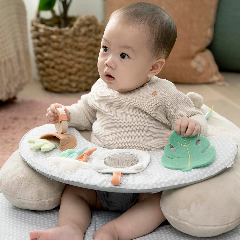 Cozy Prop Sit Up & Activity Mat - Nate the Bear Suitable for 0 month and above