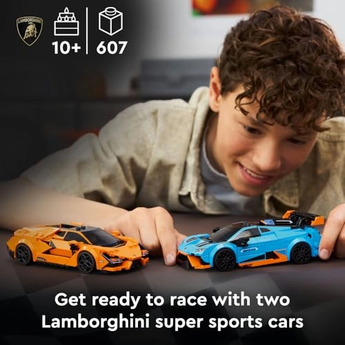 Speed Champions Lamborghini Revuelto + Speed Champions Lamborghini Huracán STO