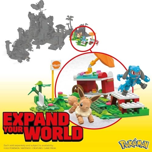 Pokémon Action Figure Building Toys Set - Pokémon Picnic Eevee and Riolu 193 pcs