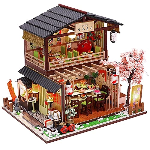 DIY Dollhouse Miniature Kit - Mini Handmade Wooden Assembly Required