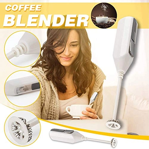 Handheld Milk Frother - Electric Mini White
